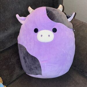 Squishmallows Alexie Purple and black Cow Plush